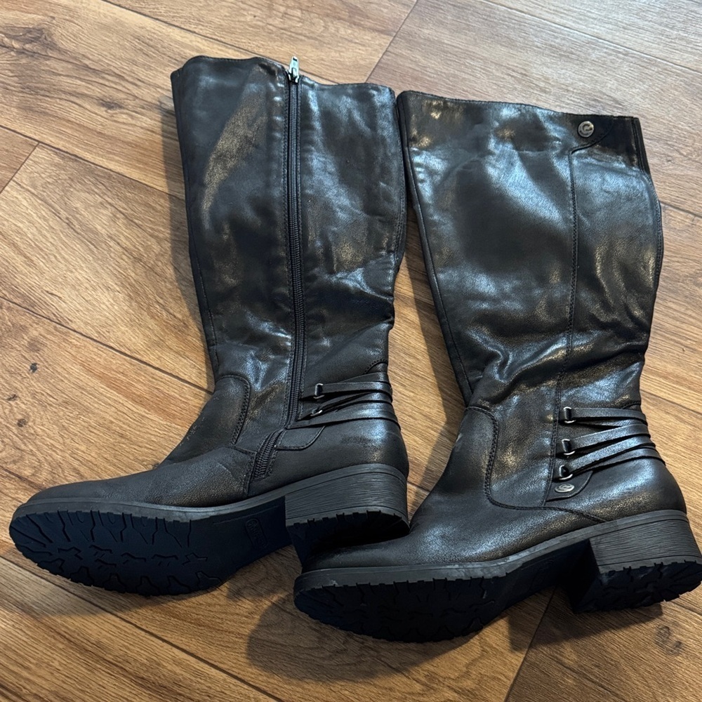BareTraps Black Over the Knee Boots
